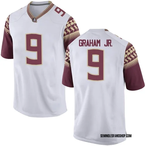 Youth Nike Omar Graham Jr. Florida State Seminoles Game White Football College Jersey