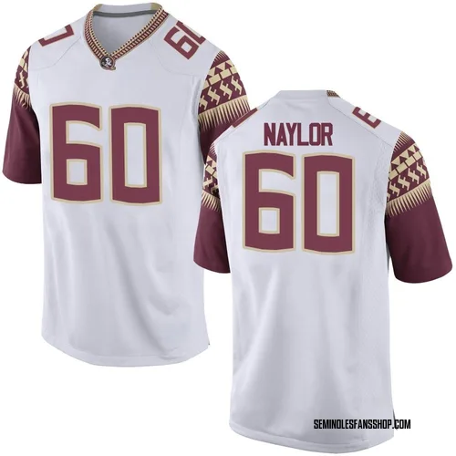 Youth Nike Peyton Naylor Florida State Seminoles Replica White Football College Jersey