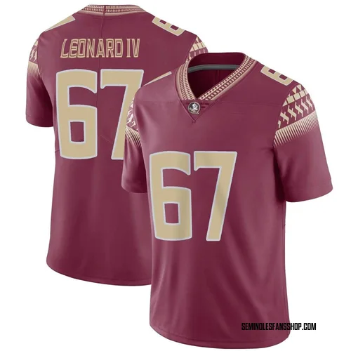 Youth Nike Richie Leonard IV Florida State Seminoles Limited Garnet Football Jersey