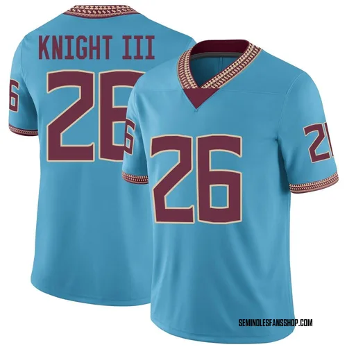 Youth Nike Ricky Knight III Florida State Seminoles Game Replica Turquoise Heritage Jersey