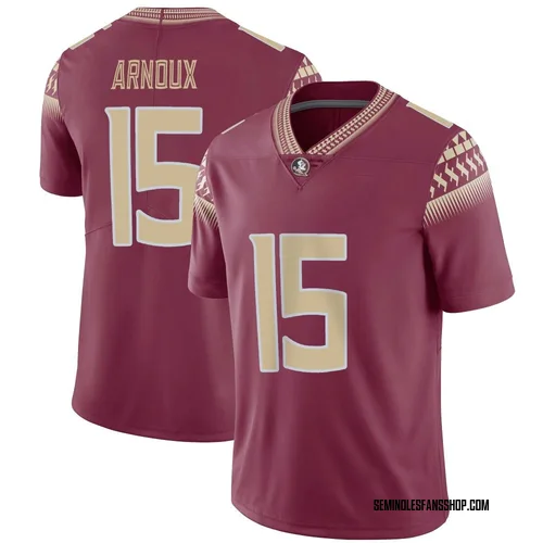 Youth Nike Shamar Arnoux Florida State Seminoles Limited Garnet Football Jersey