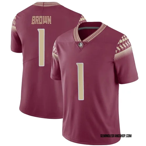 Youth Nike Shyheim Brown Florida State Seminoles Limited Brown Garnet Football Jersey