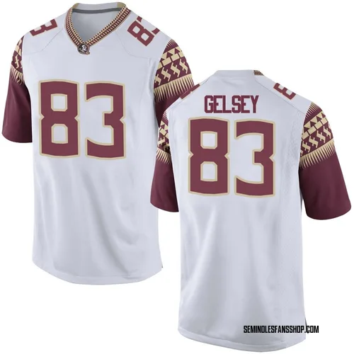 Youth Nike Tae'Shaun Gelsey Florida State Seminoles Replica White Football College Jersey