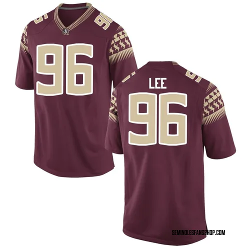 Youth Nike Tylon Lee Florida State Seminoles Game Garnet Football College Jersey