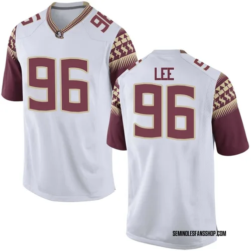 Youth Nike Tylon Lee Florida State Seminoles Game White Football College Jersey