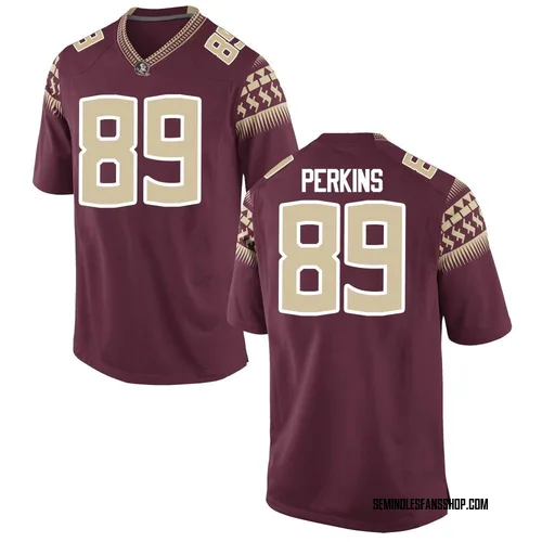 Youth Nike Xavier Perkins Florida State Seminoles Game Garnet Football College Jersey